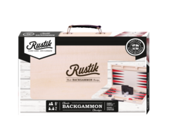 Rustik Deluxe Backgammon in Wooden Case