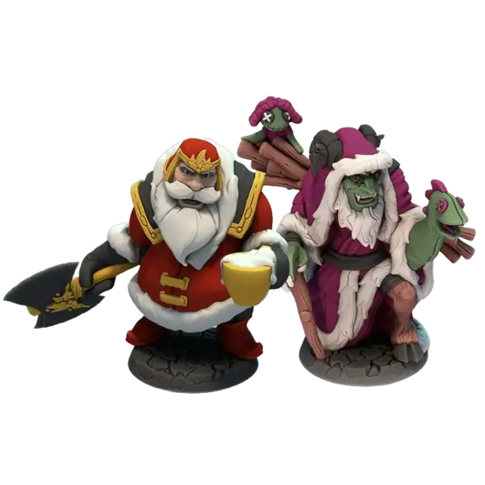 Roxley Games Dice Throne: Santa vs. Krampus - Miniatures Painted