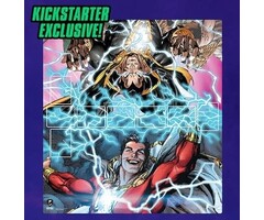 Cryptozoic Playmat - DC Comics Deck Building Game: Rivals - Shazam! vs. Black Adam (Kickstarter Exclusive)