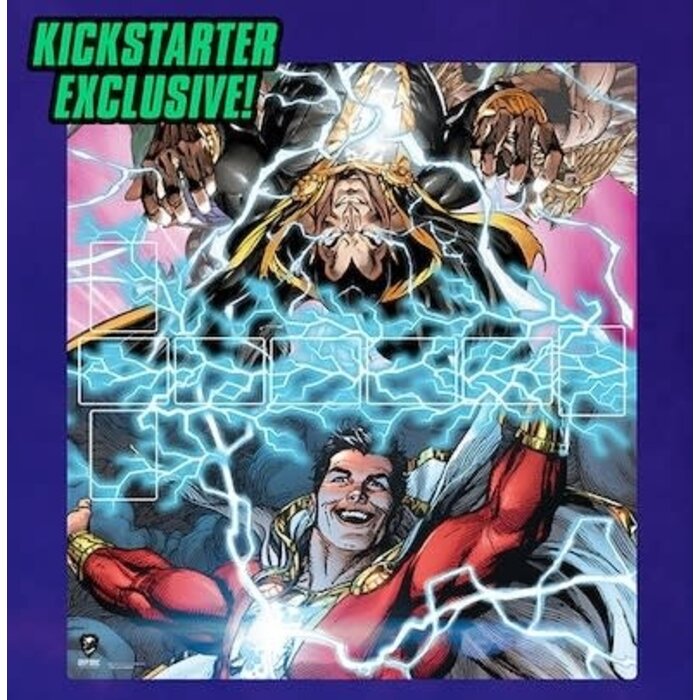 Cryptozoic Playmat - DC Comics Deck Building Game: Rivals - Shazam! vs. Black Adam (Kickstarter Exclusive)