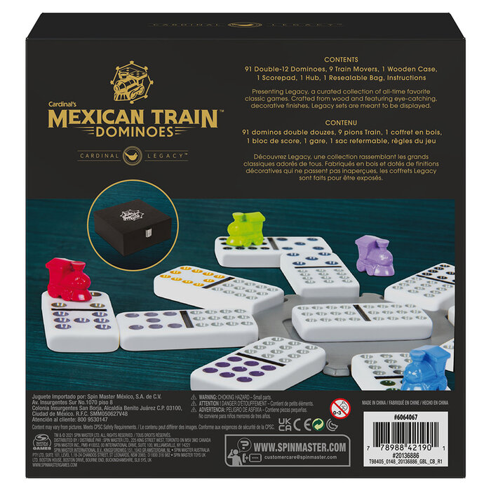 Spin Master Mexican Train Dominoes Legacy Series