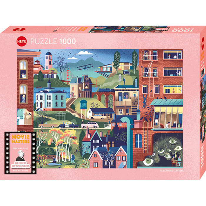 Heye Puzzles 1000 pcs - Movie Masters: Hitchcock Films (Clérisse)