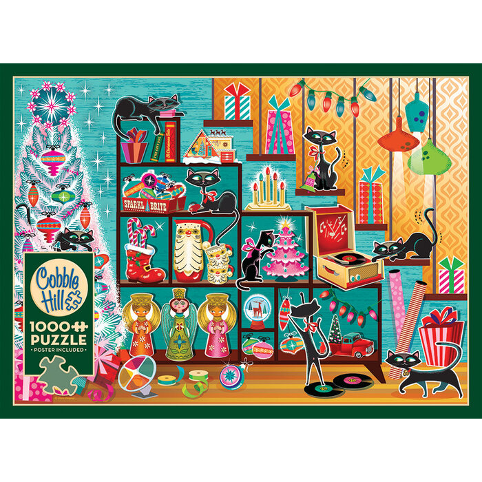 Cobble Hill Puzzles 1000 pcs - Christmas Cats