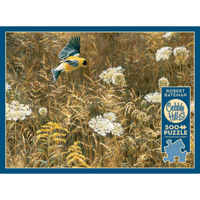 Cobble Hill Puzzles 500 pcs - Queen Anne's Lace & American Goldfin