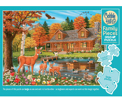 Cobble Hill Puzzles 350 pcs - Cottage Pond (Family Puzzle)