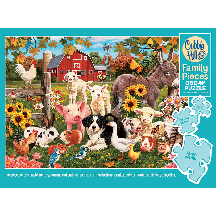 Cobble Hill Puzzles 350 pcs - Family Farm (Family Puzzle)