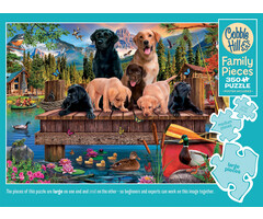 Cobble Hill Puzzles 350 pcs - Pups & Ducks (Family Puzzle)