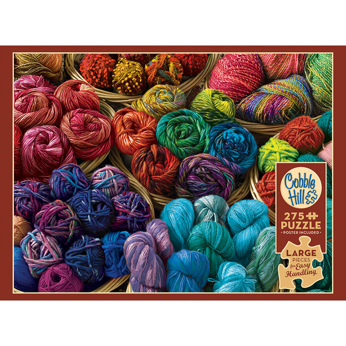 Cobble Hill Puzzles 275 pcs - A Yen for Yarn (Easy Handling)