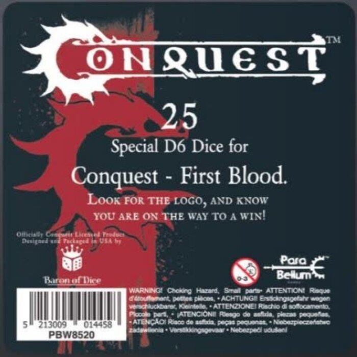 Para Bellum Wargames Conquest: 25pc Dice Set