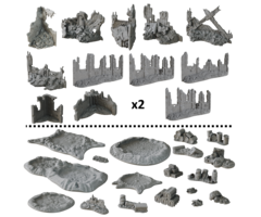 Mantic Games Terrain Crate Environment Miniatures Armageddon Sector 42 pcs