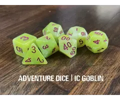 Adventure Dice 7-Piece RPG Dice Set: Creatures IC Goblin
