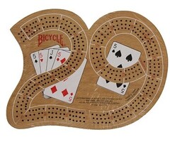 Bicycle Classic "29" Wooden Cribbage Board (Large) By Bicycle