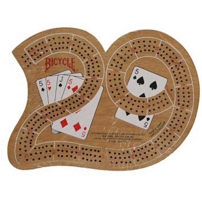 Bicycle Classic "29" Wooden Cribbage Board (Large) By Bicycle