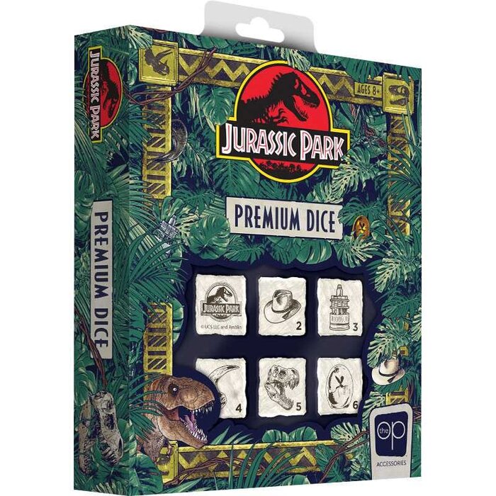 The OP Jurassic Park Premium Dice Set - 6 pcs