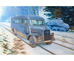 Misc Toys Opel Blitz 3.6 47 Omnibus W39 Ludewig Built Early Model Kit - 1:35 Scale