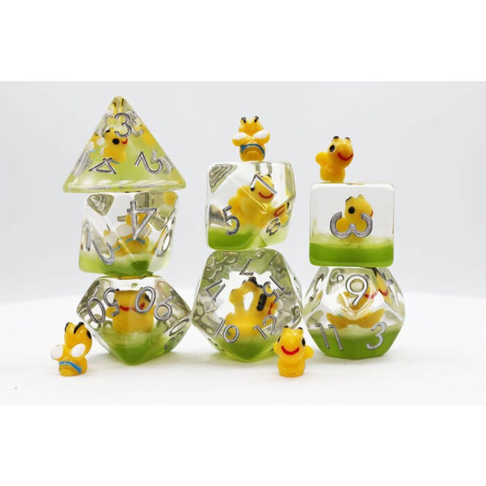 Foam Brain Games 7-Piece RPG Dice Set: Interior Design (Spiders)