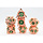 7-Piece Metal RPG Dice Set: Floral Starburst: Emerald Caladium