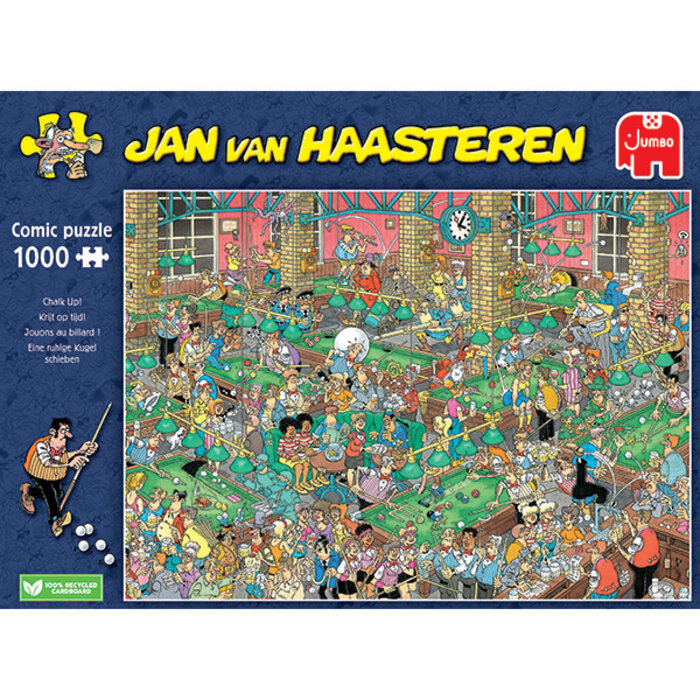 Jumbo Puzzles 1000 pcs - Jan van Haasteren: Chalk Up!