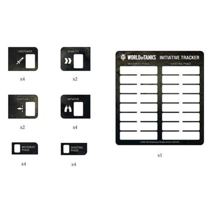 Gale Force Nine World of Tanks: Stat Tokens