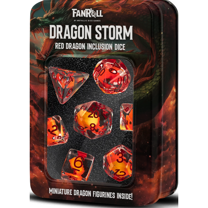 Fanroll 7-Piece RPG Dice Set: Interior Design (Dragon) -