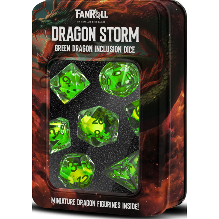 Fanroll 7-Piece RPG Dice Set: Interior Design (Dragon) -