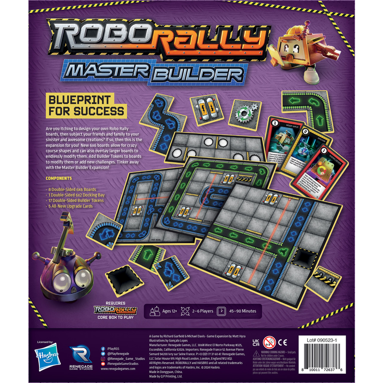 Renegade Game Studios Robo Rally: Contamination Expansion – Gioco Da Tavolo Strategico, 2-6 Giocatori, 45-90 Minuti, Dai 12 Anni