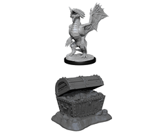 Wizkids/NECA LLC Nolzur's Marvelous Miniatures: Bronze Dragon Wyrmling & Treasure Chest