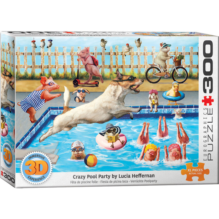 Eurographics 300 pcs - Crazy Pool Day (3D Lenticular)
