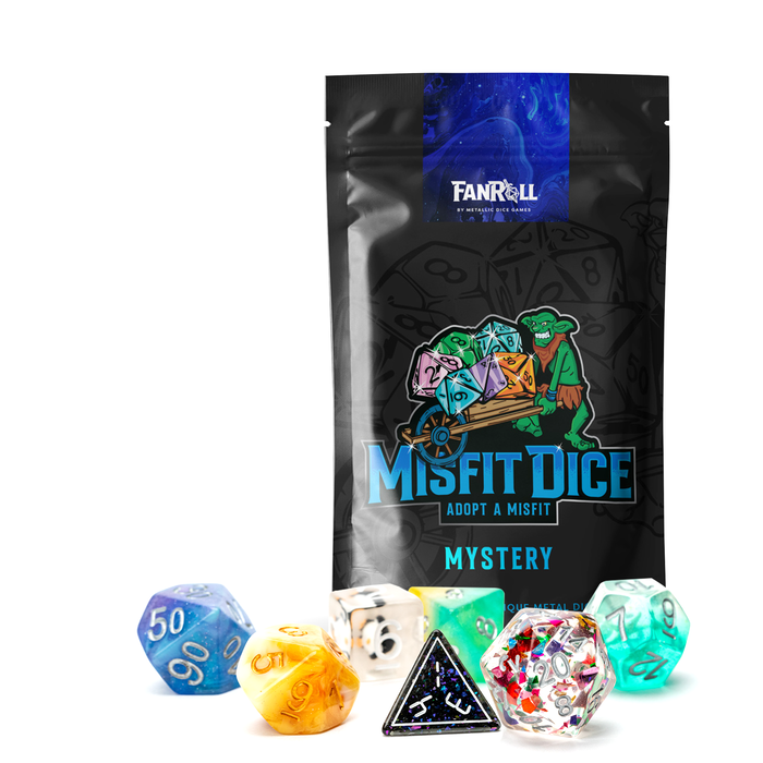 Fanroll Misfit Dice Mystery Bag - 7-Piece RPG Set