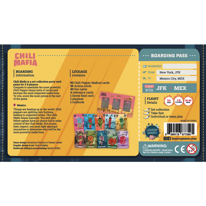 Misc Board Games Chili Mafia: Deluxe Edition