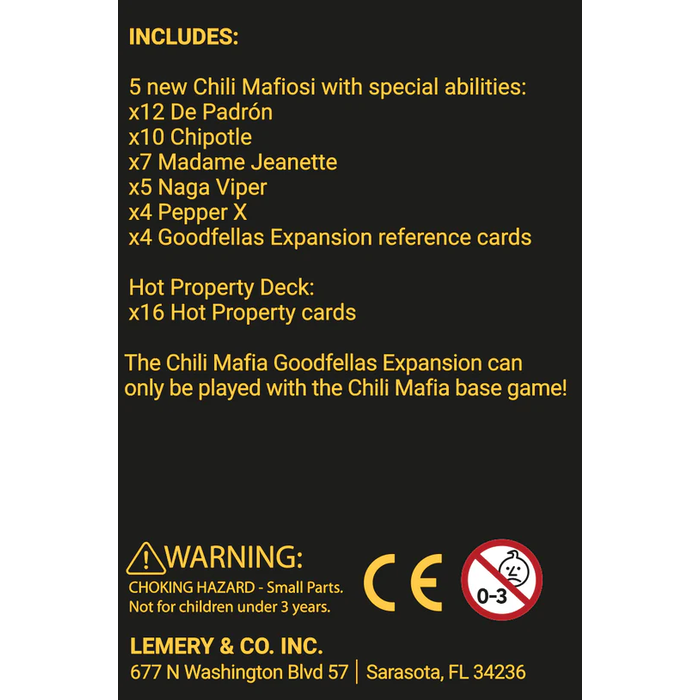 Misc Board Games Chili Mafia: Goodfellas Expansion