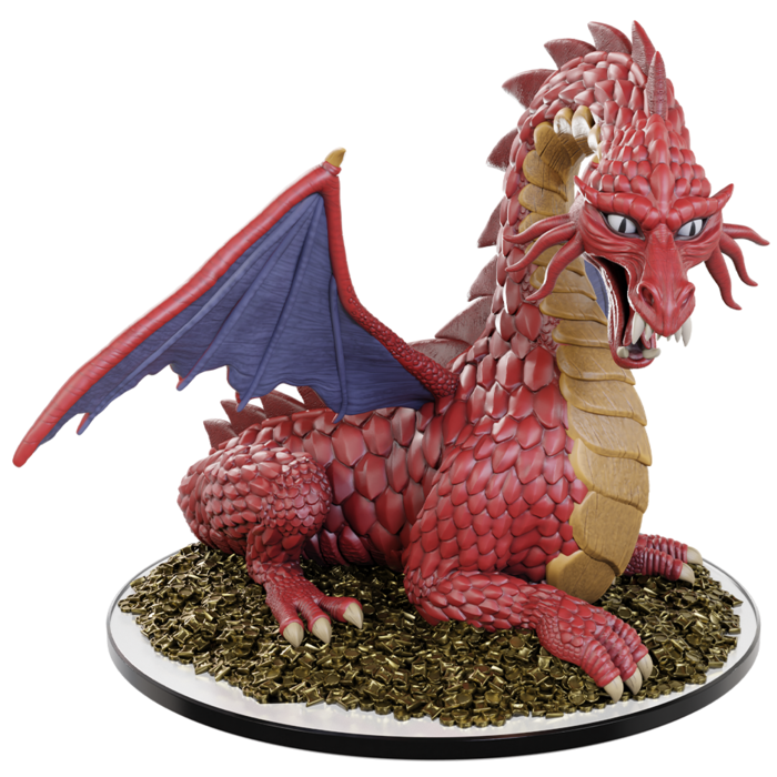 Wizkids/NECA LLC D&D Icons of the Realms: 50th Anniversary Red Dragon