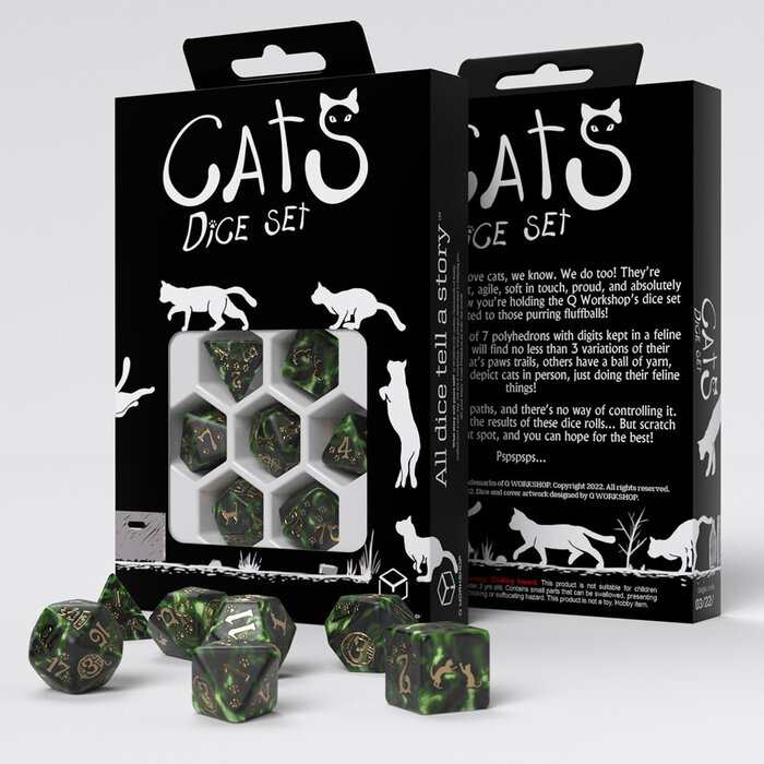 Q-Workshop CATS Dice Set: