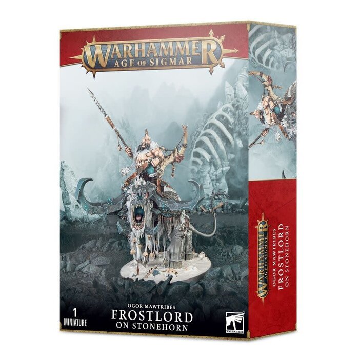 Games Workshop Warhammer Age of Sigmar: Ogor Mawtribes - Frostlord on Stonehorn