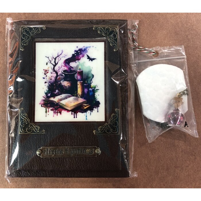 Misc Supplies Fantasy Journal with Mini Potion -