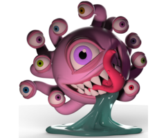 Wizkids/NECA LLC Dungeons & Dragons Resin Beholder - 7" Glow-in-the-Dark