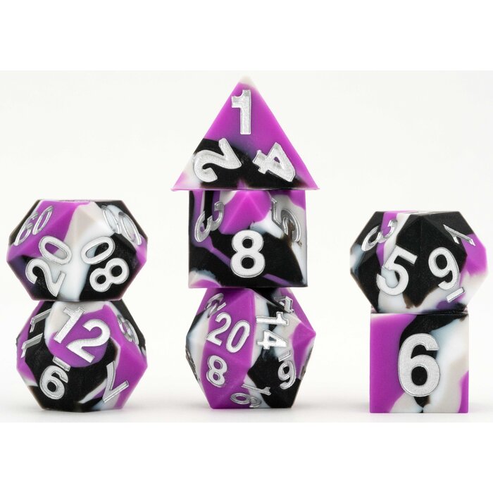 Fanroll 7-Piece RPG Dice Set: Sharp Edge (Pride) -