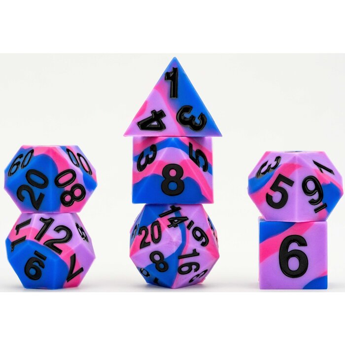Fanroll 7-Piece RPG Dice Set: Sharp Edge (Pride) -