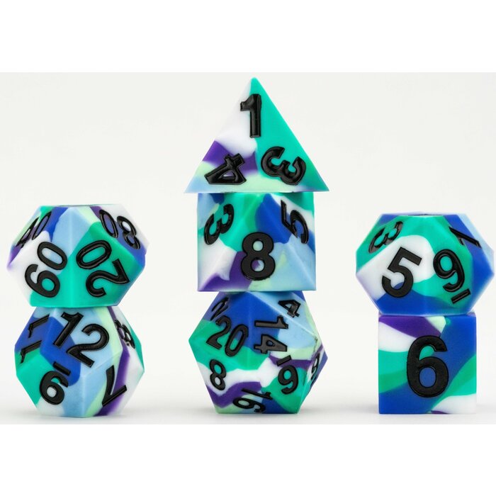 Fanroll 7-Piece RPG Dice Set: Sharp Edge (Pride) -