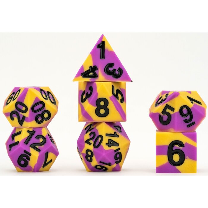 Fanroll 7-Piece RPG Dice Set: Sharp Edge (Pride) -