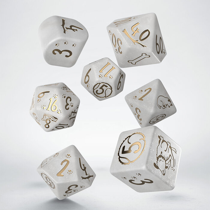 Q-Workshop 7-Piece RPG Dice Set: Dogs -