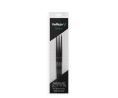 Vallejo Vallejo Brush: Natural Hair Pro Model - Definition Set