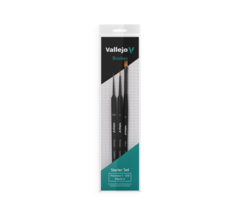 Vallejo Vallejo Brush: Synthetic Hair Precision - Starter Set