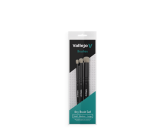 Vallejo Vallejo Brush: Natural Hair Dry Brush Set