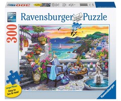Ravensburger 300 pcs - Santorini Sunset (Large Piece Format)