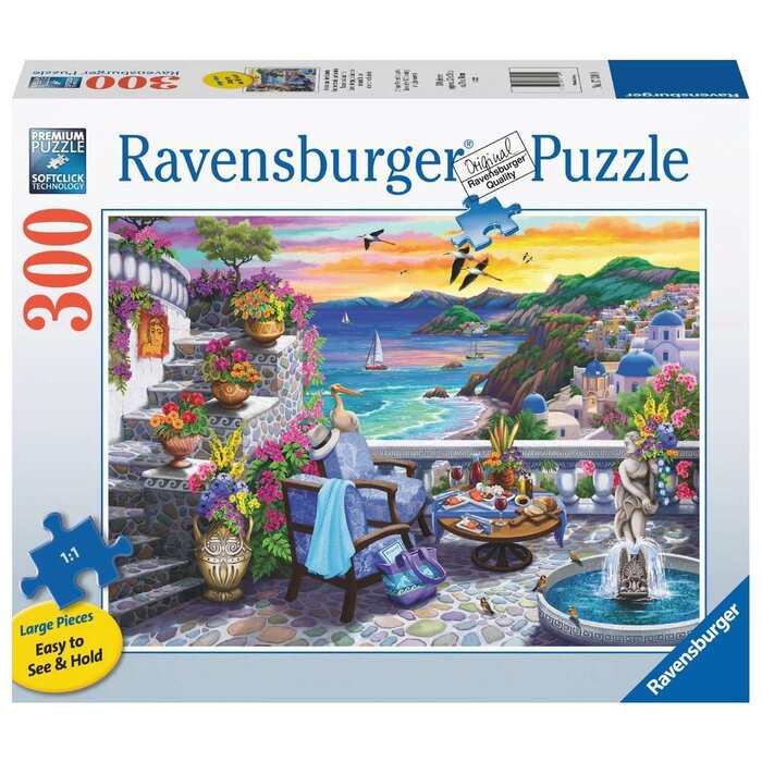 Ravensburger 300 pcs - Santorini Sunset (Large Piece Format)