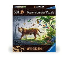Ravensburger 500 pcs - Wooden: Jungle Tiger