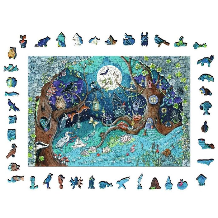 Ravensburger 500 pcs - Wooden: Fantasy Forest