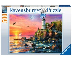 Ravensburger 500 pcs - Lighthouse at Sunset