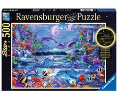 Ravensburger 500 pcs - Glow in the Dark: Magical Moonlight